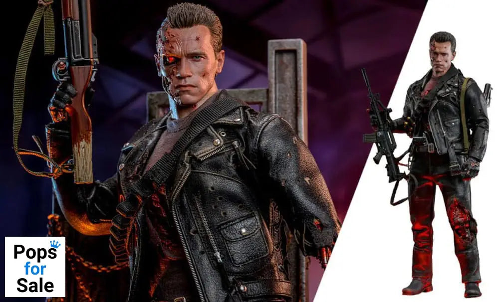 Terminator 2 Movie Masterpiece Action Figure 1/6 T-800 Battle Damaged Version 2.0 32 cm