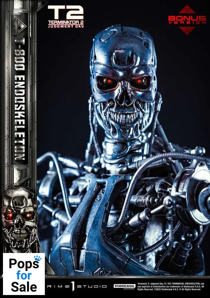 Terminator 2 Museum Masterline Series Statue 1/3 Judgment Day T800 Endoskeleton Deluxe Bonus Version 74 cm