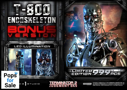 Terminator 2 Museum Masterline Series Statue 1/3 Judgment Day T800 Endoskeleton Deluxe Bonus Version 74 cm