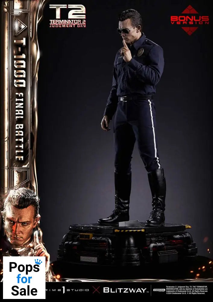 Terminator 2 Museum Masterline Series Statue 1/3 T-1000 Final Battle Deluxe Bonus Version 73 cm