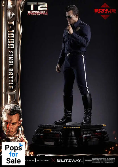 Terminator 2 Museum Masterline Series Statue 1/3 T-1000 Final Battle Deluxe Bonus Version 73 cm