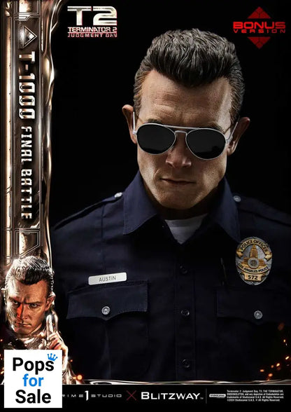 Terminator 2 Museum Masterline Series Statue 1/3 T-1000 Final Battle Deluxe Bonus Version 73 cm