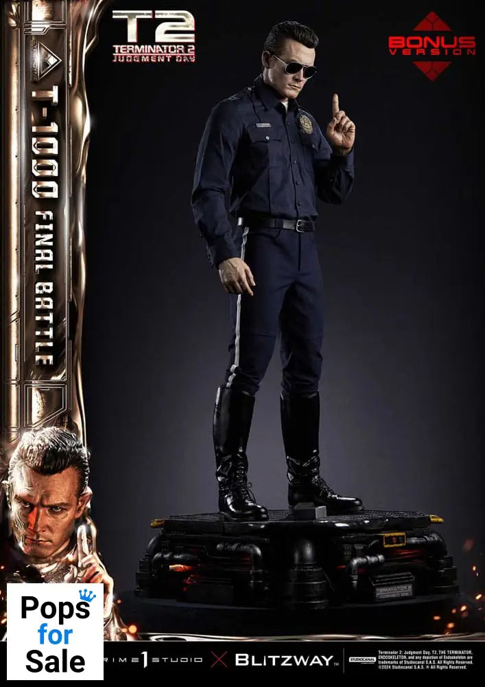 Terminator 2 Museum Masterline Series Statue 1/3 T-1000 Final Battle Deluxe Bonus Version 73 cm