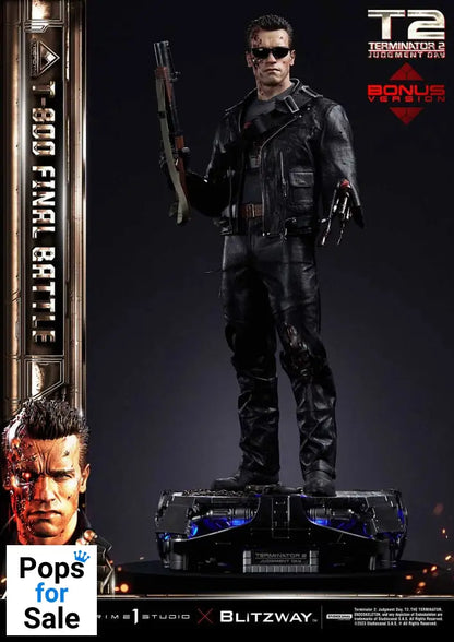 Terminator 2 Museum Masterline Series Statue 1/3 T-800 Final Battle Deluxe Bonus Version 75 cm