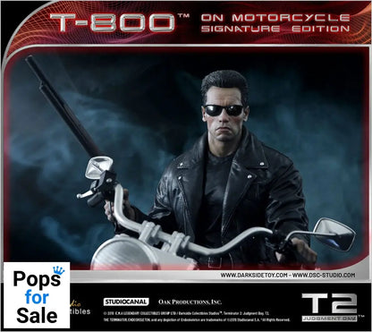Terminator 2 Statue T-800 On Motorcycle Limited Signature Edition 70 cm