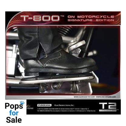 Terminator 2 Statue T-800 On Motorcycle Limited Signature Edition Exclusive 70 cm Statues