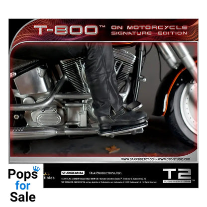 Terminator 2 Statue T-800 On Motorcycle Limited Signature Edition Exclusive 70 cm Statues