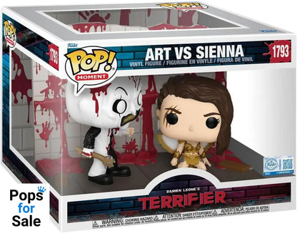 Terrifier 2 POP Moments Vinyl Figures Art vs Sienna 9 cm