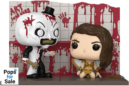 Terrifier 2 POP Moments Vinyl Figures Art vs Sienna 9 cm