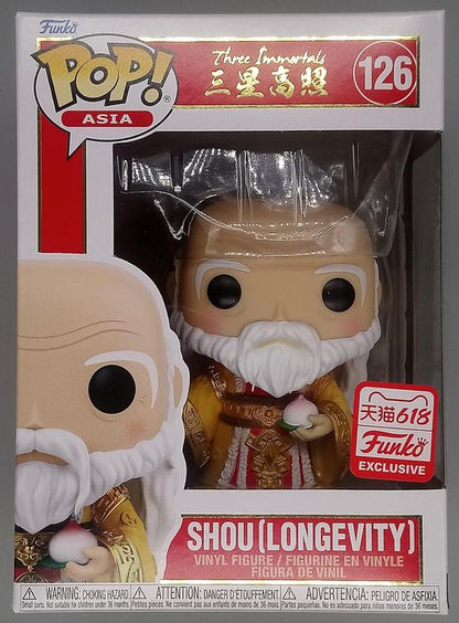 #126 Shou (Longevity) Asia - Three Immortals - 2021 C Box Damaged Funko POP