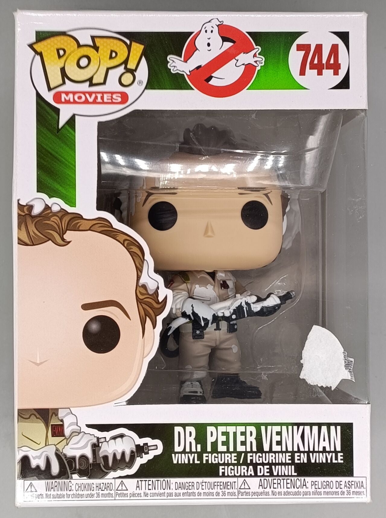 744 Dr. Peter Venkman (Slimed) - Ghostbusters - Funko POP - Box Damaged