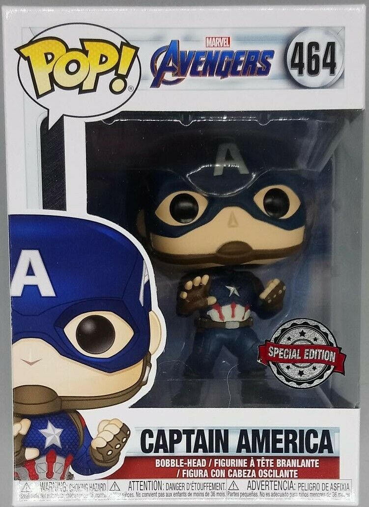 #464 Captain America (Action Pose) Marvel Avengers Endgame Funko POP