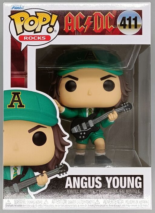 411 Angus Young (Green) - AC/DC - Rocks Funko POP - Brand New
