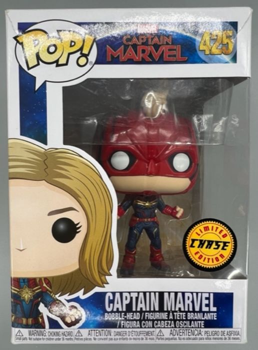 #425 Captain Marvel (Masked) Chase - Marvel Captain M Box Damaged Funko POP