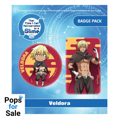 That Time I Got Reincarnated as a Slime Pin Badges 2-Pack Veldora Human Form