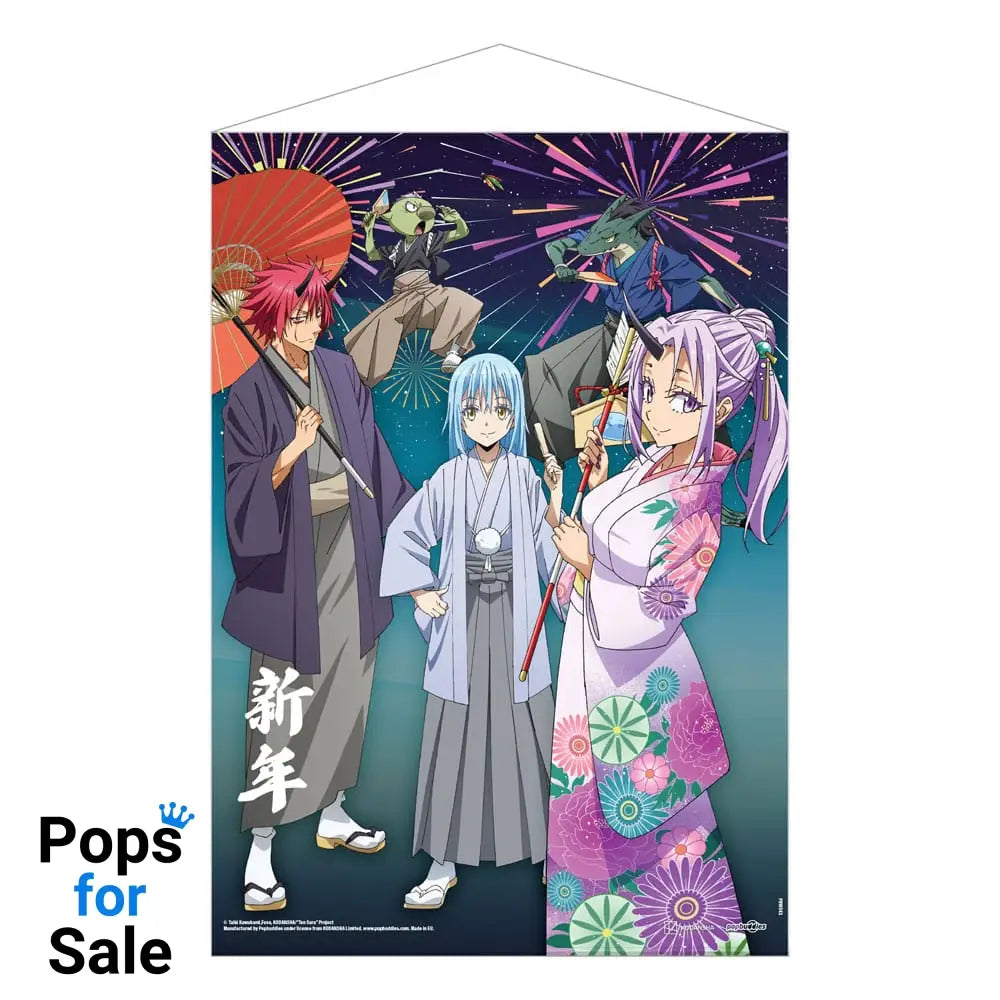 That Time I Got Reincarnated as a Slime Wallscroll New Year's Celebrations 50 x 70 cm