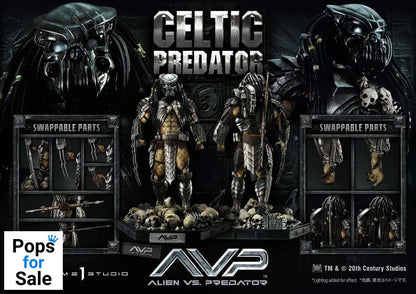 The Alien vs. Predator Museum Masterline Series Statue 1/3 Celtic Predator Bonus Ver. 95 cm