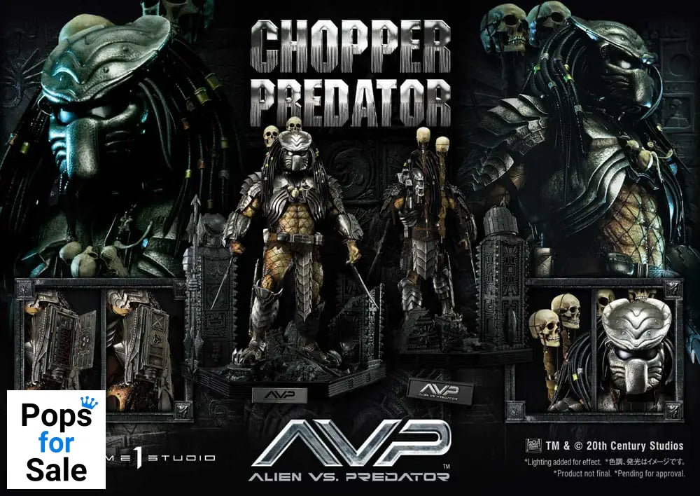 The Alien vs. Predator Museum Masterline Series Statue 1/3 Chopper Predator 103 cm
