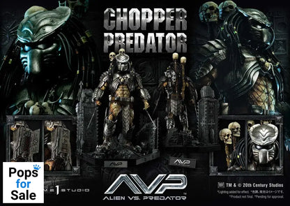 The Alien vs. Predator Museum Masterline Series Statue 1/3 Chopper Predator 103 cm
