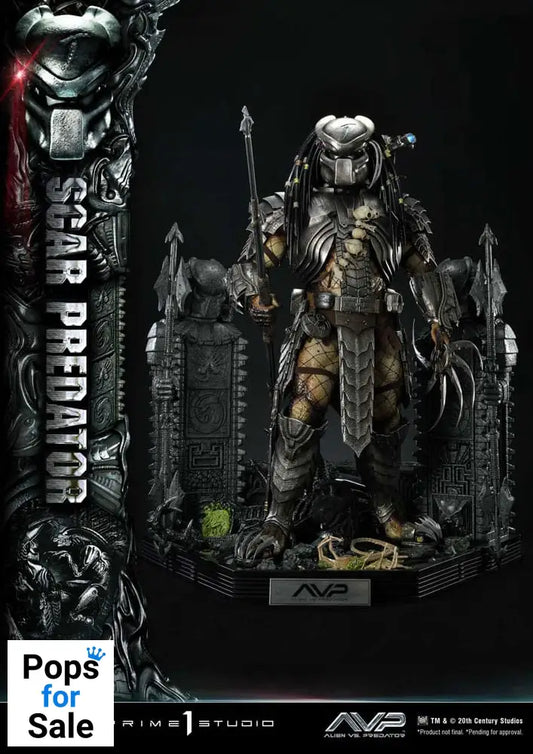 The Alien vs. Predator Museum Masterline Series Statue 1/3 Scar Predator 93 cm