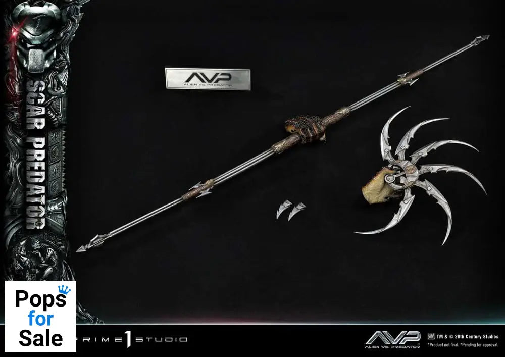 The Alien vs. Predator Museum Masterline Series Statue 1/3 Scar Predator 93 cm