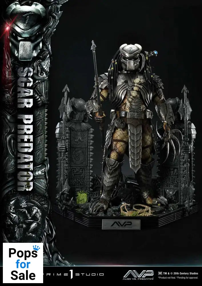 The Alien vs. Predator Museum Masterline Series Statue 1/3 Scar Predator 93 cm Statues