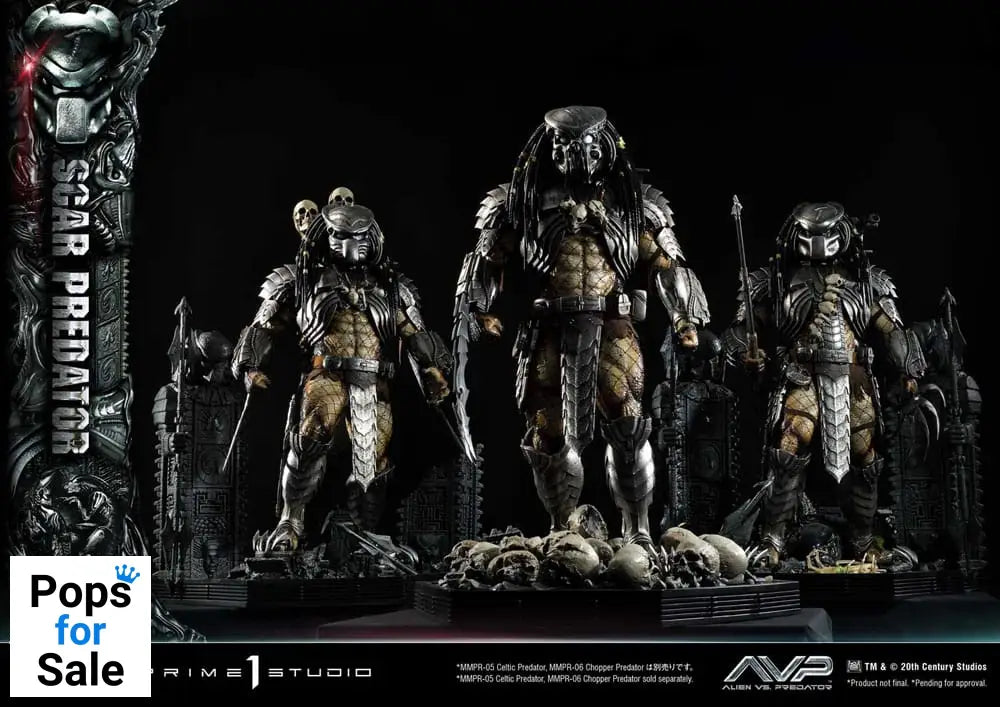 The Alien vs. Predator Museum Masterline Series Statue 1/3 Scar Predator 93 cm