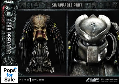 The Alien vs. Predator Museum Masterline Series Statue 1/3 Scar Predator Deluxe Bonus Version 93 cm Statues