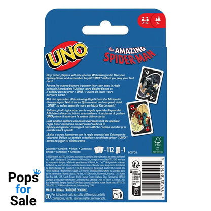 The Amazing Spider-Man Card Game UNO Playing cards