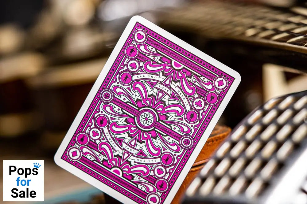 The Beatles Playing Cards Pink Version