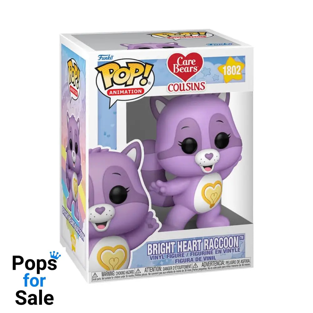 The Care Bears POP! Animation Vinyl Figure Bright Heart Raccoon 9 cm