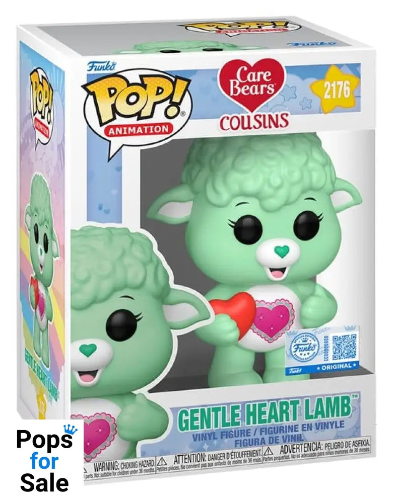 The Care Bears POP! Animation Vinyl Figure Gentle Heart Lamb 9 cm