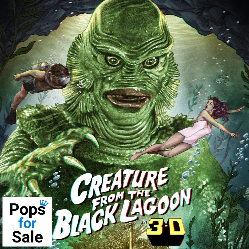 The Creature from the Black Lagoon Art Print Creature from the Black Lagoon (3D Variant) by Ruiz Burgos 61 x 46 cm - unframed