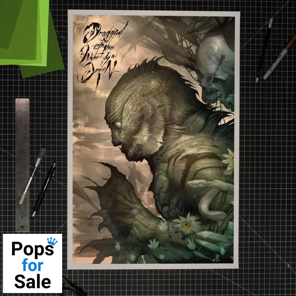 The Creature from the Black Lagoon Art Print Creature from the Black Lagoon by Dan Quintana 61 x 41 cm - unframed