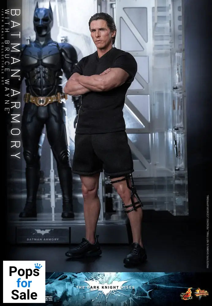 The Dark Knight Rises Movie Masterpiece Action Figures & Diorama 1/6 Batman Armory with Bruce Wayne 30 cm