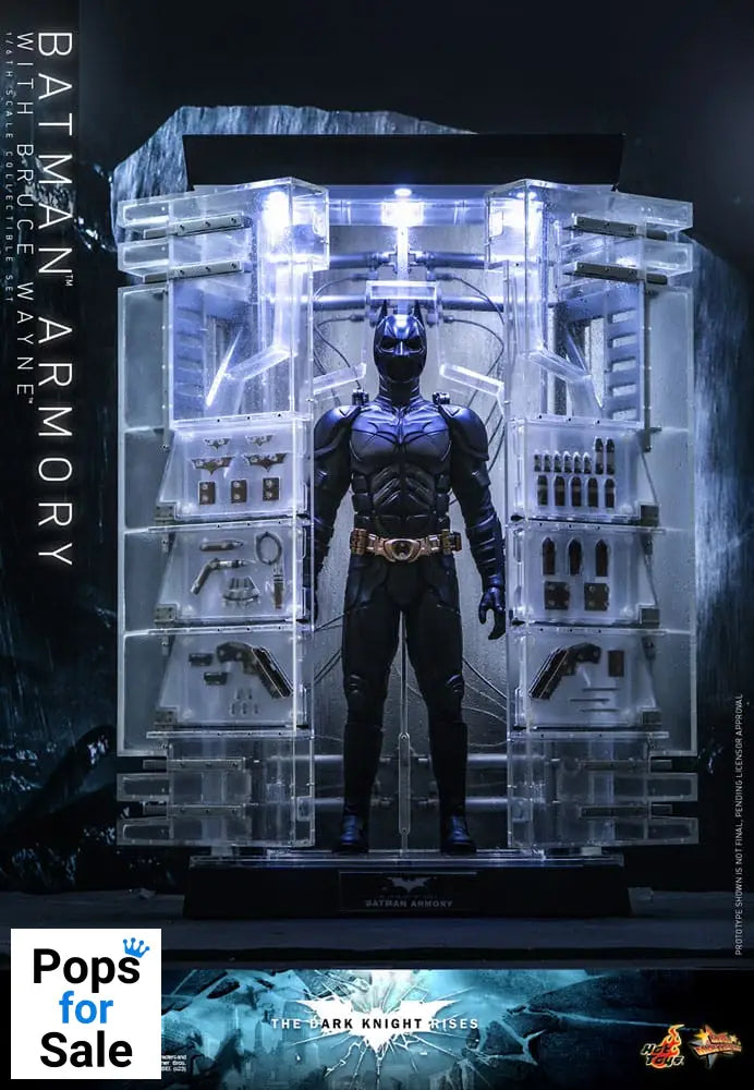 The Dark Knight Rises Movie Masterpiece Action Figures & Diorama 1/6 Batman Armory with Bruce Wayne 30 cm