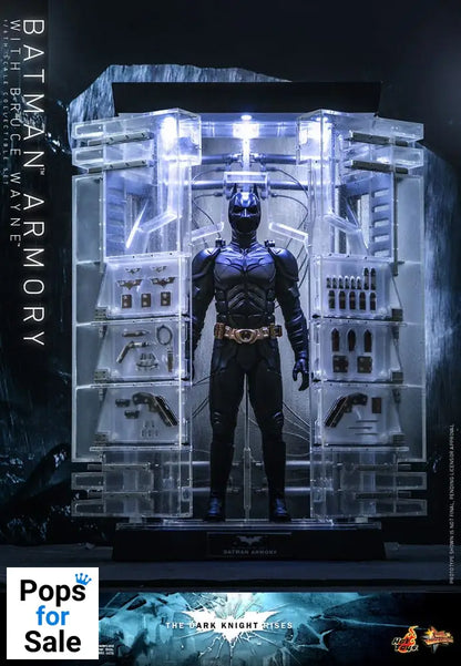 The Dark Knight Rises Movie Masterpiece Action Figures & Diorama 1/6 Batman Armory with Bruce Wayne 30 cm