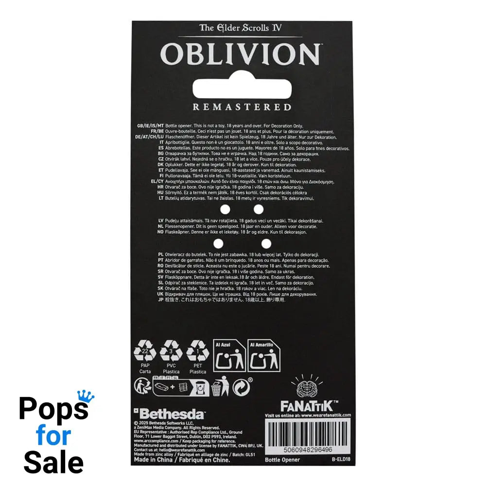 The Elder Scrolls IV: Oblivion Bottle Opener Mehrune´s Razor