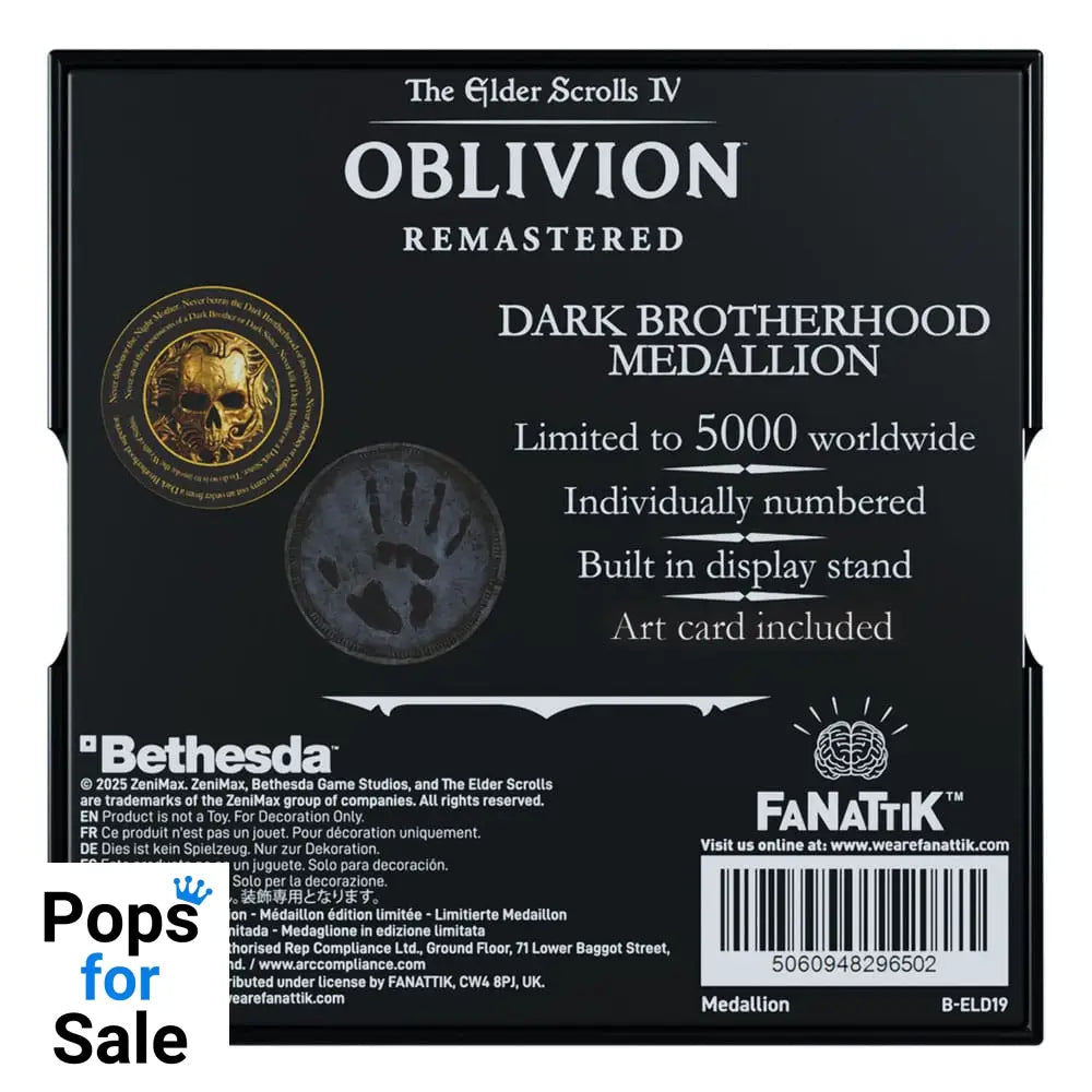The Elder Scrolls IV: Oblivion Medallion Dark Brotherhood