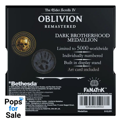 The Elder Scrolls IV: Oblivion Medallion Dark Brotherhood