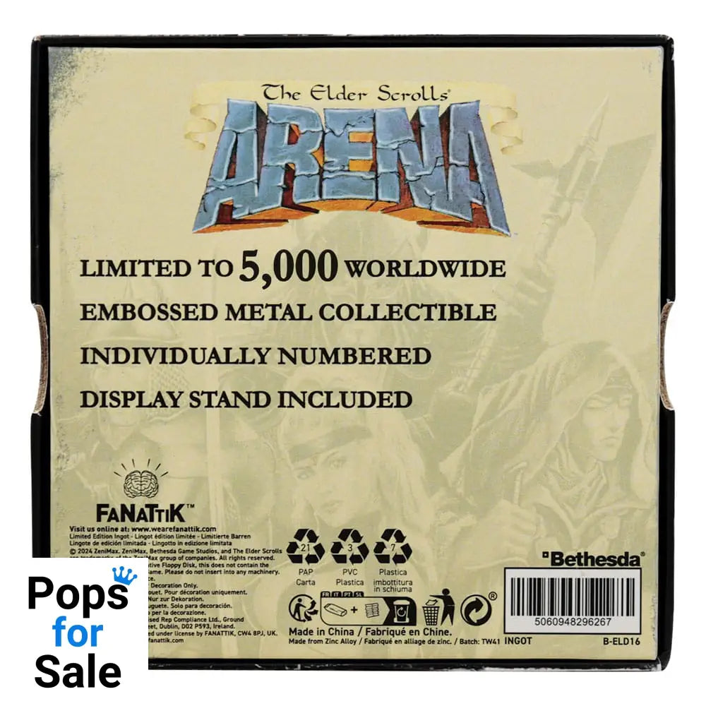 The Elder Scrolls Replica Arena Floppy Disk Limited Edition