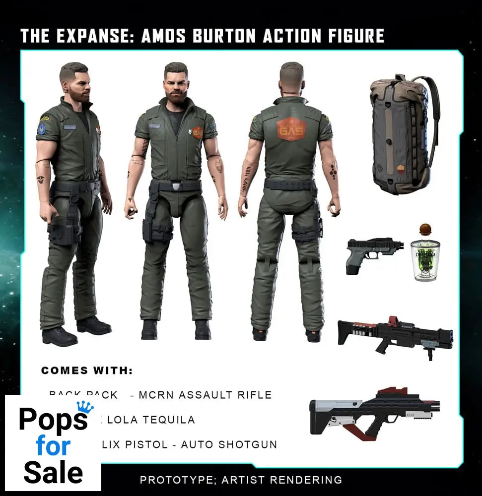 The Expanse Action Figure Amos Burton 20 cm Action figures