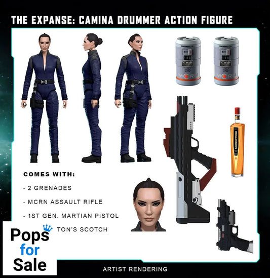 The Expanse Action Figure Camina Drummer 20 cm Action figures