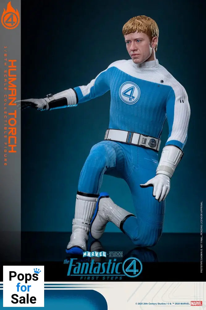 The Fantastic Four: First Steps Movie Masterpiece Action Figure 1/6 Human Torch 30 cm
