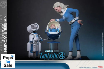The Fantastic Four: First Steps Movie Masterpiece Action Figure 2-Pack 1/6 Invisible Woman & H.E.R.B.I.E. 28 cm Action