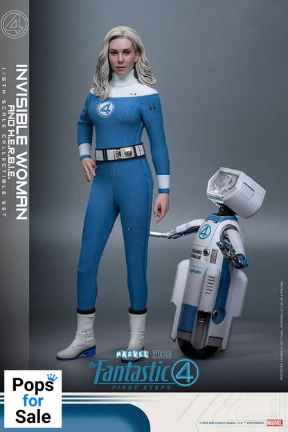 The Fantastic Four: First Steps Movie Masterpiece Action Figure 2-Pack 1/6 Invisible Woman & H.E.R.B.I.E. 28 cm
