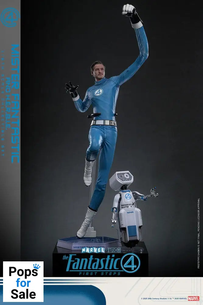 The Fantastic Four: First Steps Movie Masterpiece Action Figure 2-Pack 1/6 Mister Fantastic & H.E.R.B.I.E. 30 cm