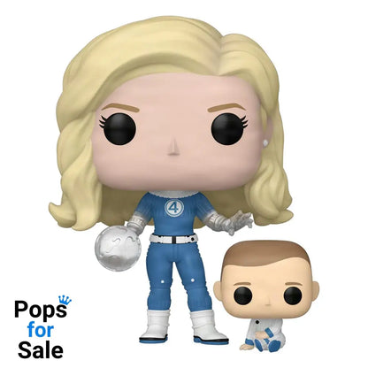 The Fantastic Four: First Steps POP! & Buddy Marvel Vinyl Figure Invisible Woman & Franklin 9 cm Funko POP - PRESALE