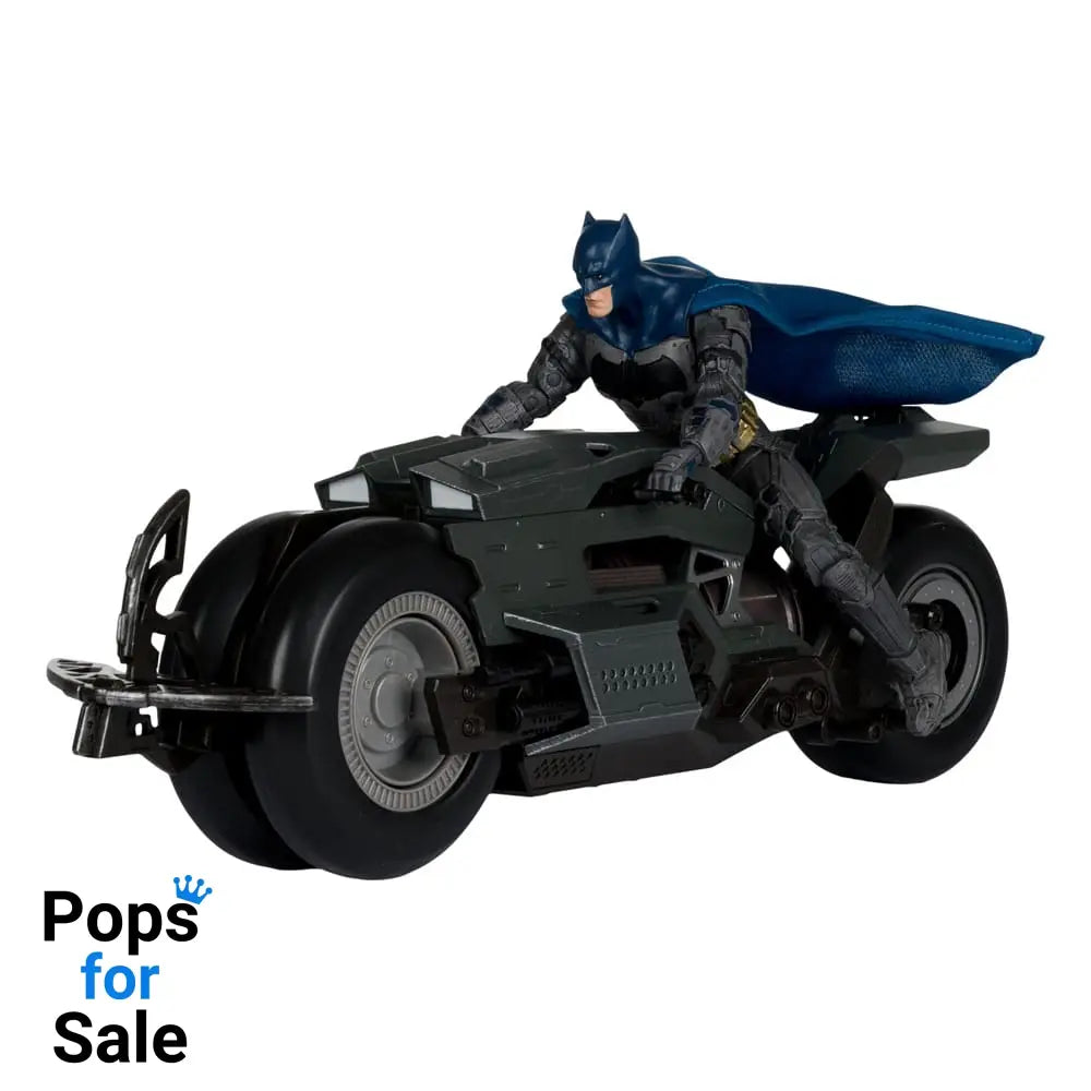The Flash DC Multiverse Vehicle Batcycle with Batman