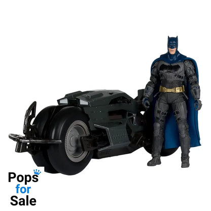 The Flash DC Multiverse Vehicle Batcycle with Batman